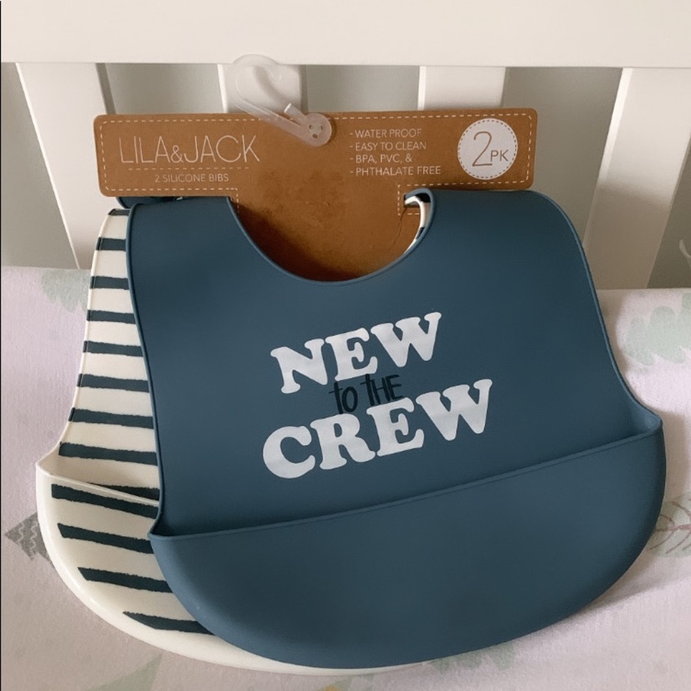 Lila and Jack silicone Bibs